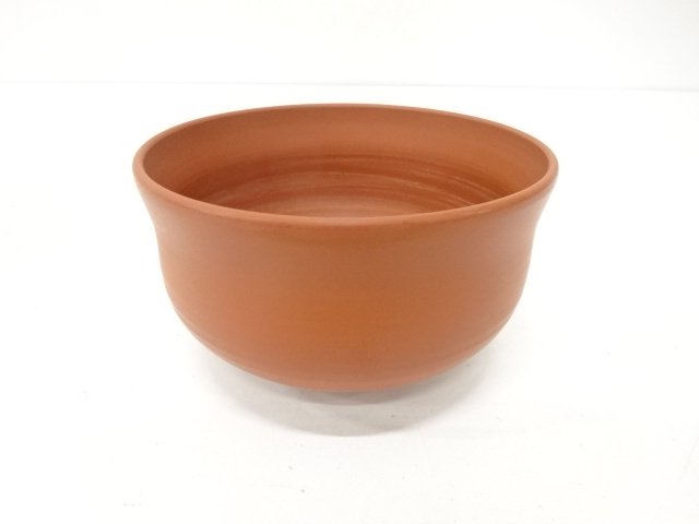 JAPANESE TEA CEREMONY / TEA BOWL CHAWAN / RED MUD 